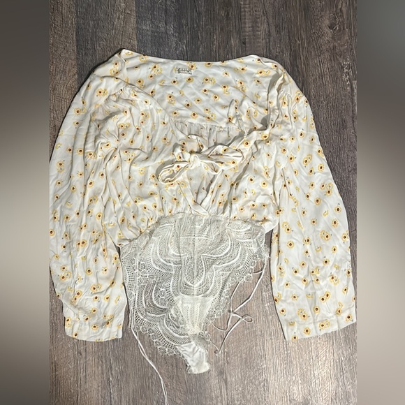 Free People Tops - One piece tie blouse summer